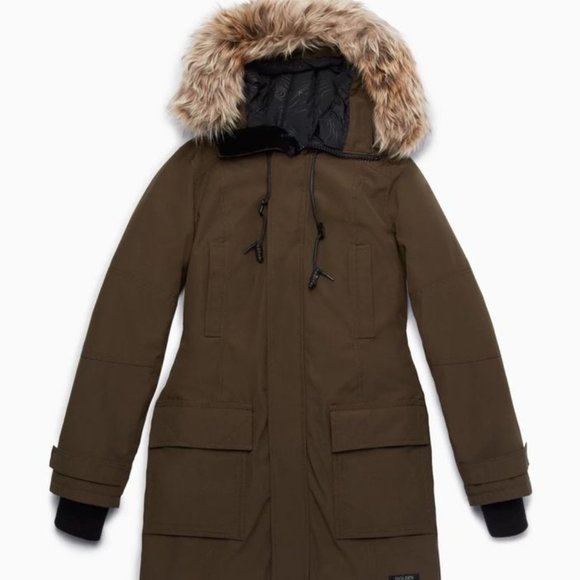 Aritzia TNA Bancroft Parka in Dark Olive - Medium - Picture 1 of 6